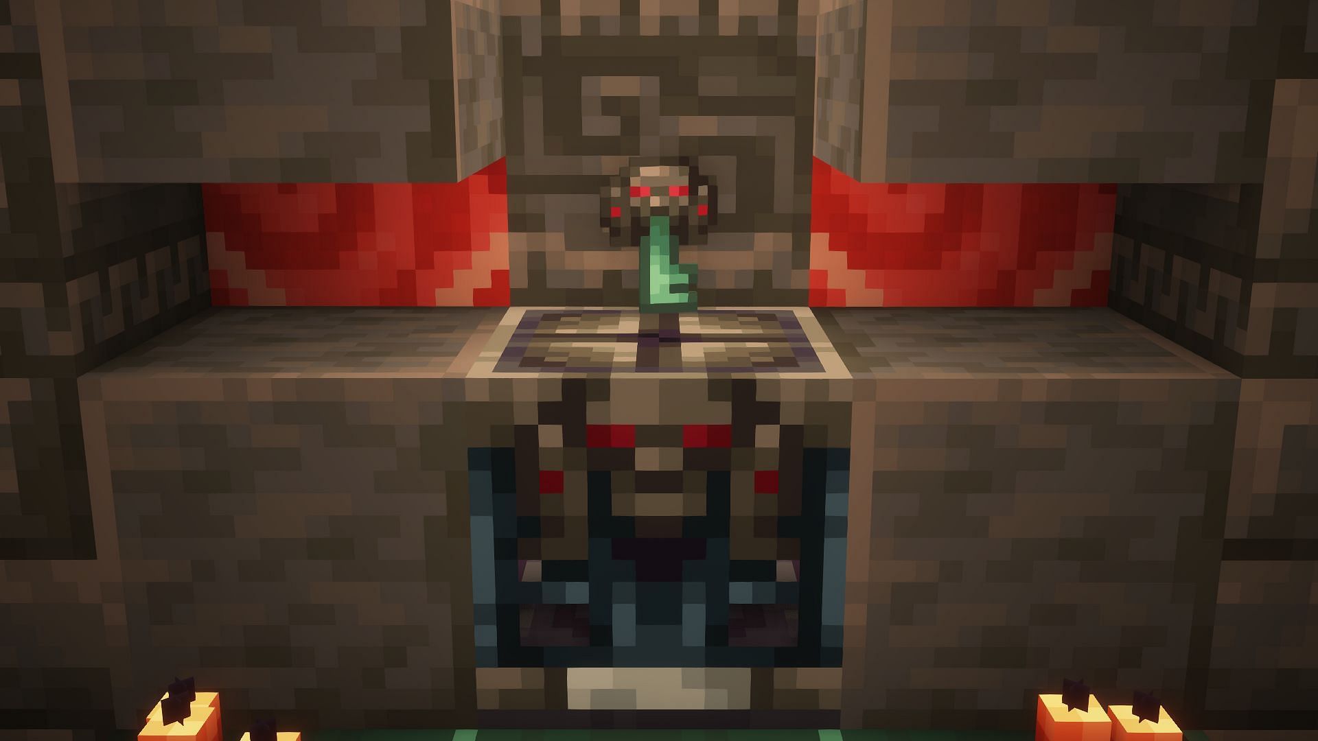 An ominous vault and an ominous trial key (Image via Mojang)